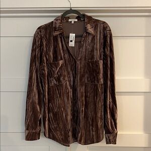 Men's Brown Velvet Jacket